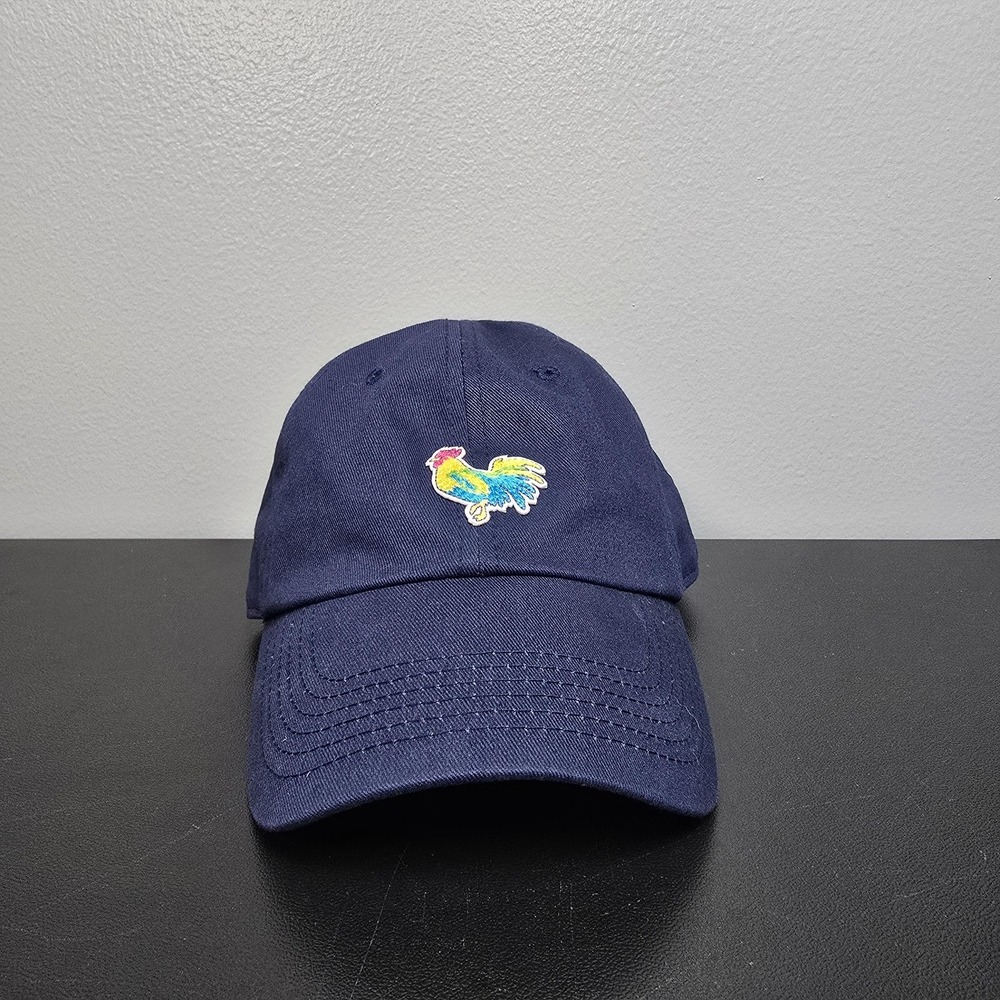 Chubbies Hat Cap Mens Strap Back One Size Blue Rooster Embroidered Logo Twill